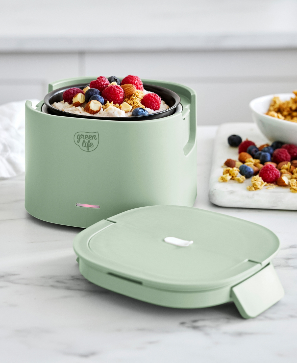 Greenlife 20 oz Healthy Electric Lunch Box In Taupe