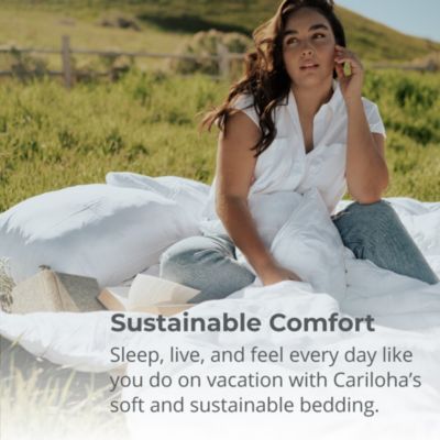 Low-Loft Duvet Insert | Queen | White | Viscose Material | Soft, Comfortable & Wicks Moisture