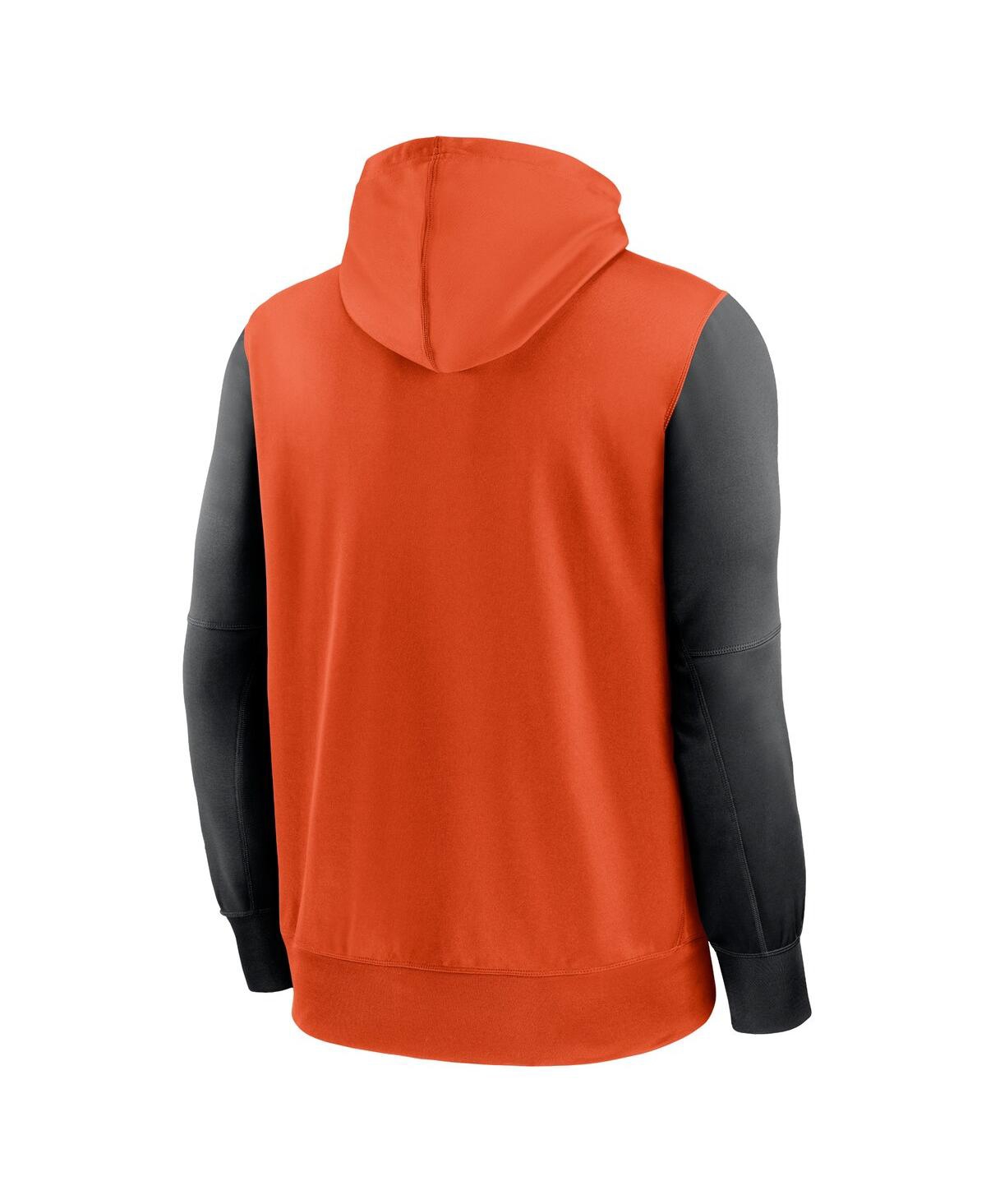 Nike Men'sCincinnati Bengals Performance Full-Zip Hoodie - Orange