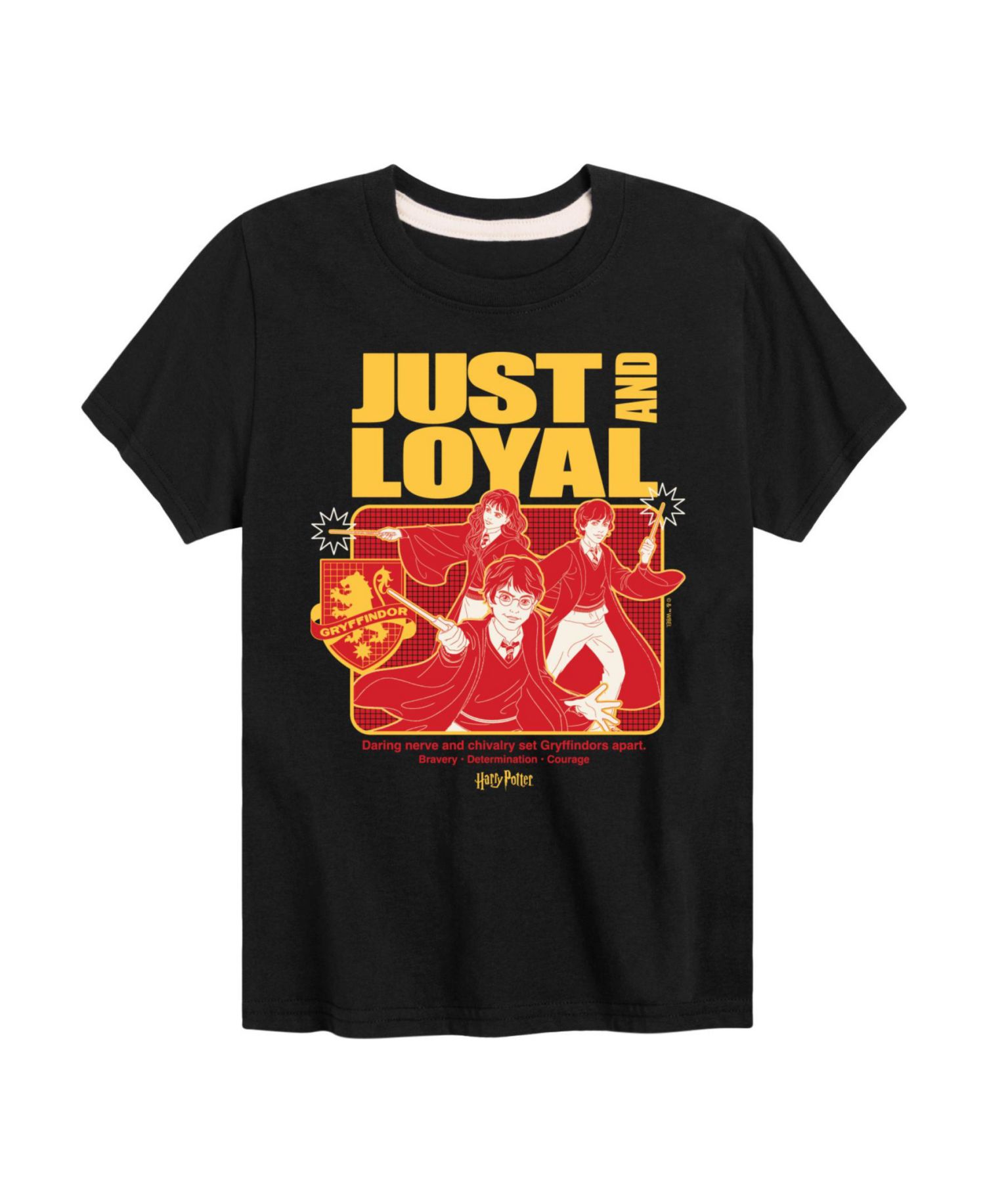Big Boys Harry Potter Just and Loyal Graphic Tee