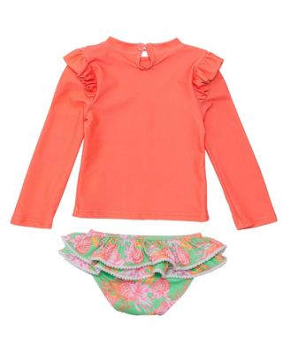 Baby Girls Coastal Shells Sustainable Ruffle Set