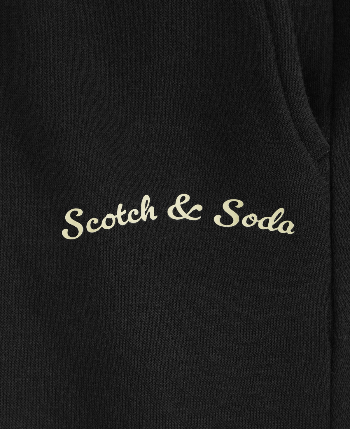 Scotch & Soda Little Boys Quarter Zip Fleece Pullover Sweatshirt And Jogger, 2-piece Set In Black