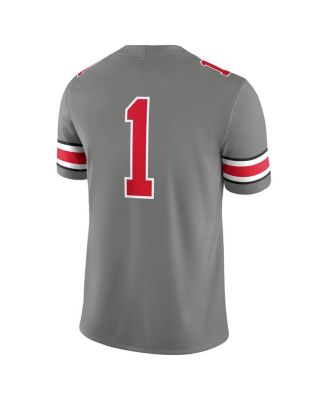 Men's 1 Steel Ohio State Buckeyes Alternate Game Jersey