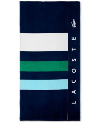 Sporty Stripe Cotton Beach Towel, 36" x 72"