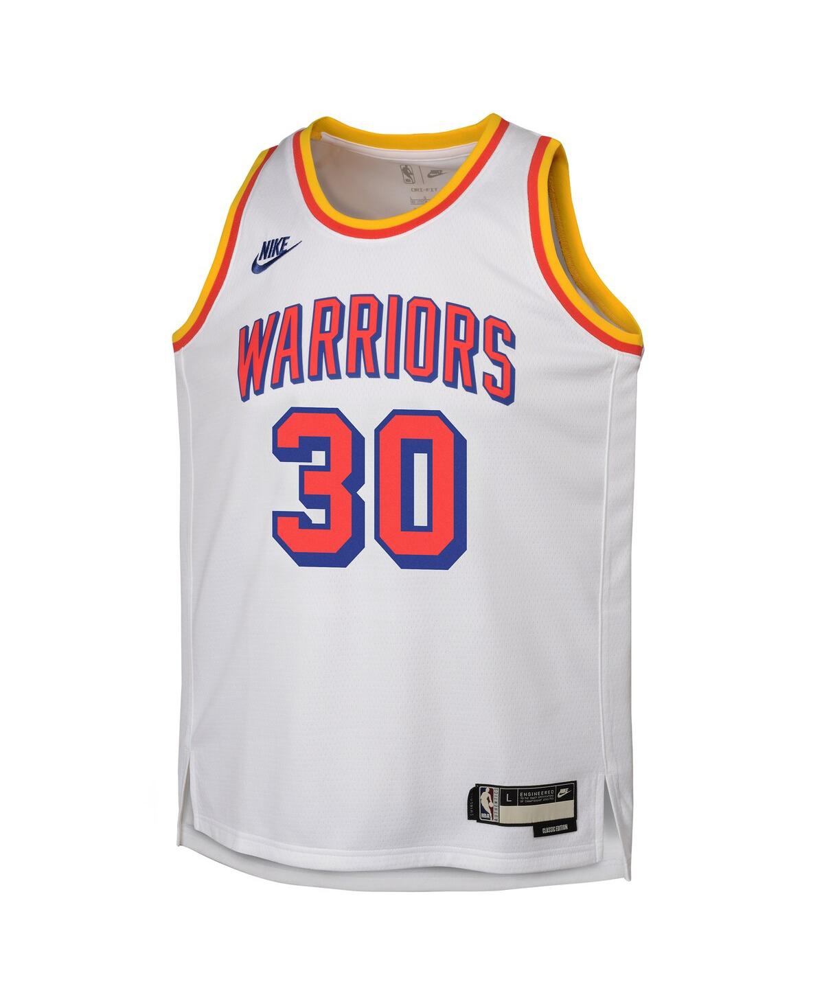 Nike Big Boys and Girls Stephen CurryGolden State Warriors 2024/25 Swingman Jersey - Classic Edition - White