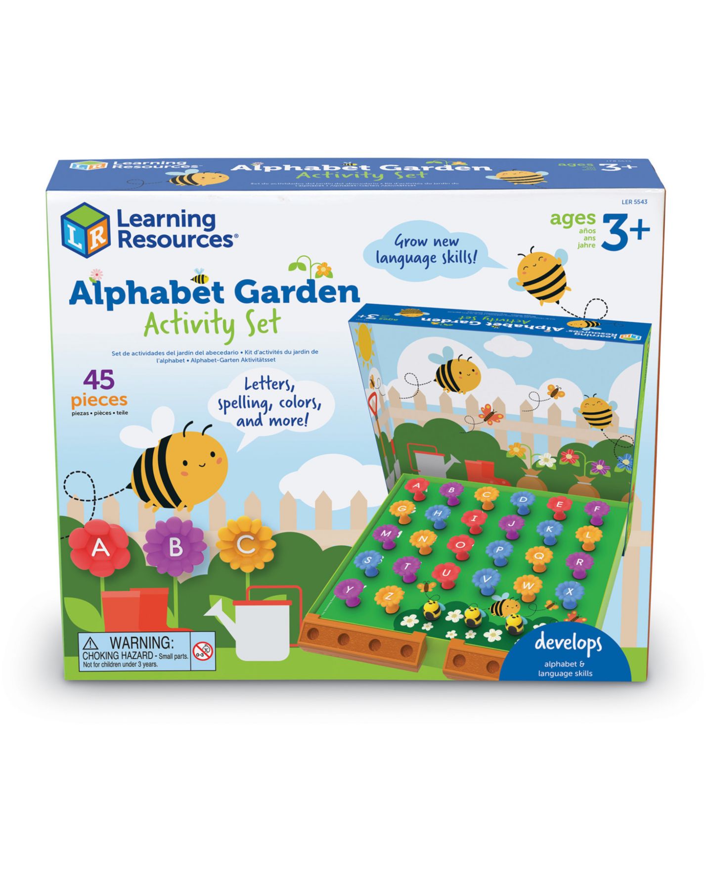 Детские игрушки Learning Resources Alphabet Garden Letter Matching 45-Piece Activity Set, Ages 3+ — фото 3