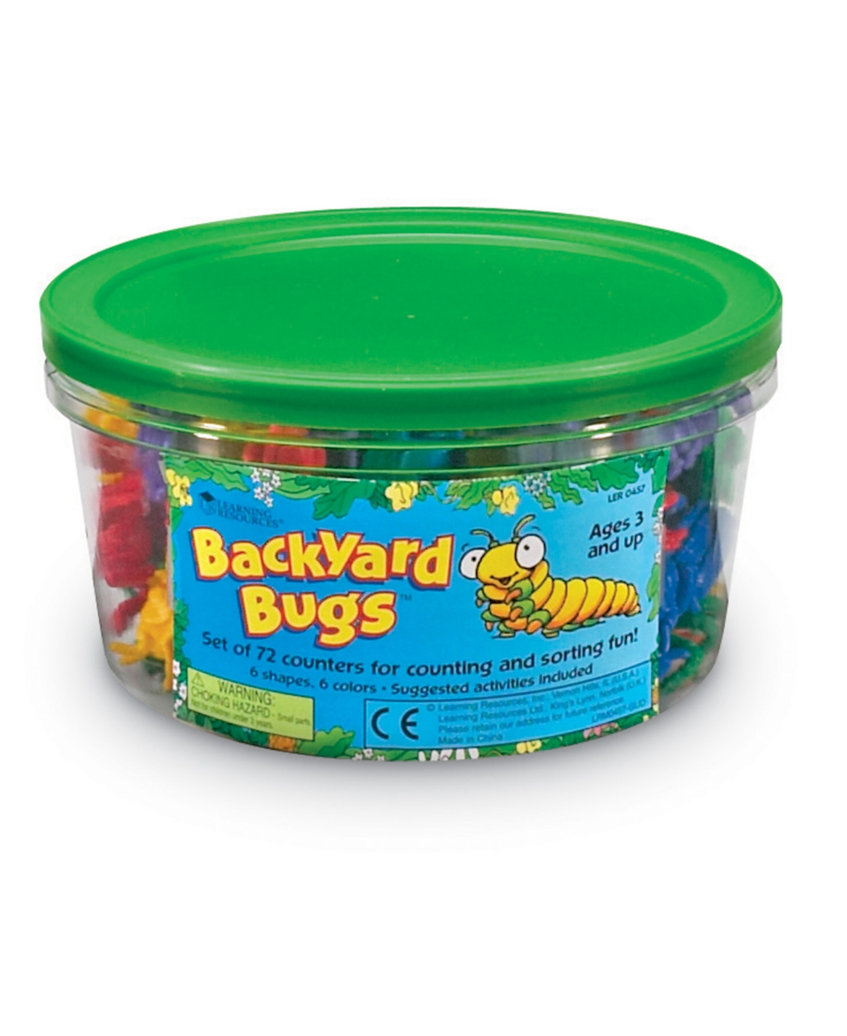 Learning Resources Backyard Bugs Counters Set 72 Pieces In Multi