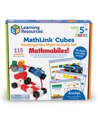 Learning Resources Mathlink Cubes Kindergarten Math Activity Set ...