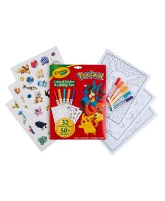 Pokemon Color Sticker Activity Set, Pack of 3