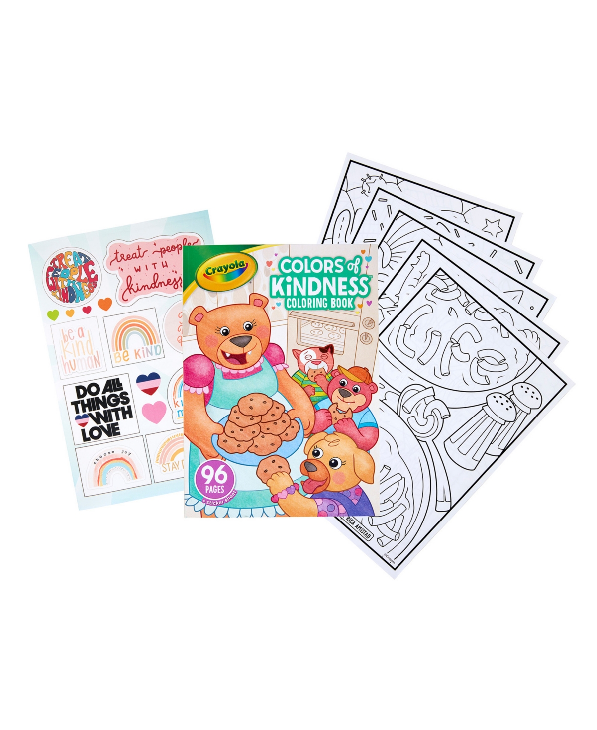Crayola Colors Of Kindness Coloring Book, 96 Pages, Pack Of 12 In Assorted
