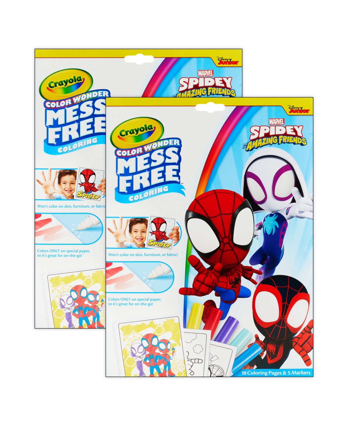 Color Wonder Spidey and His Amazing Friends Coloring Pad and Markers, Pack of 2 - Assorted