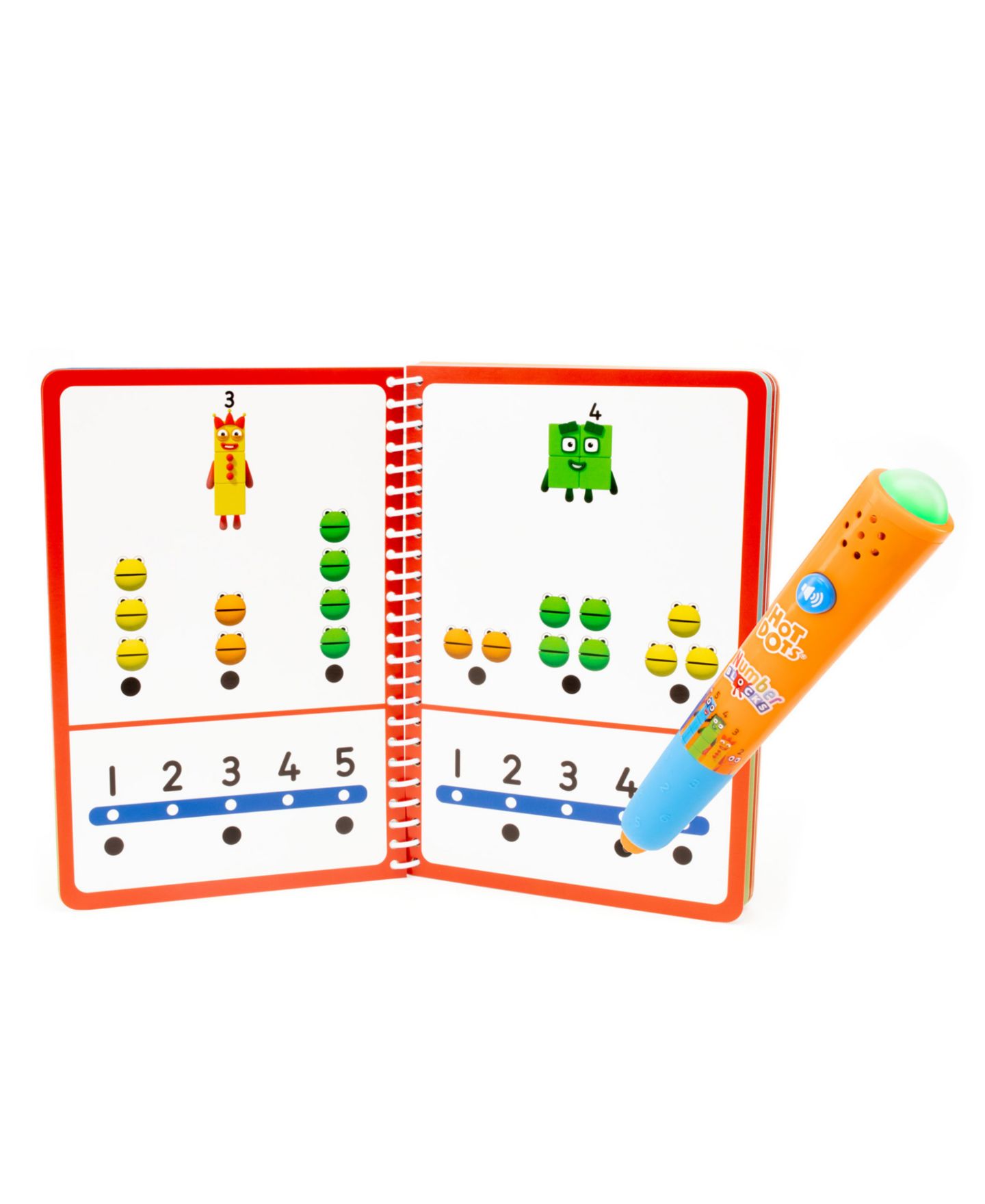 Детская игрушка Educational Insights Hot Dots 1-10 Numberblocks Interactive Math Activity Book, Ages 4+ — фото 5