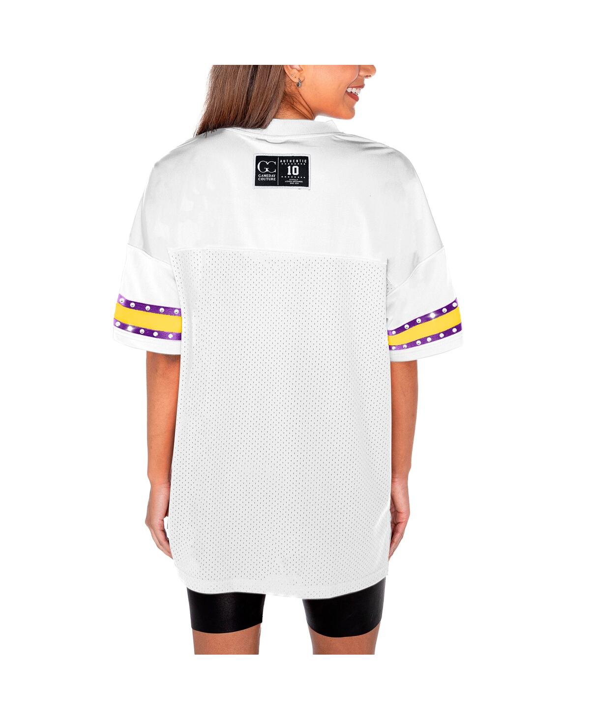 Gameday Couture Women'sLsu Tigers Until Kickoff Rhinestone Fashion T-Shirt - White