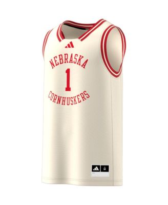 Men's 1 Cream Nebraska Huskers Replica Swingman Jersey