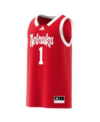 Men's 1 Scarlet Nebraska Huskers Replica Swingman Jersey