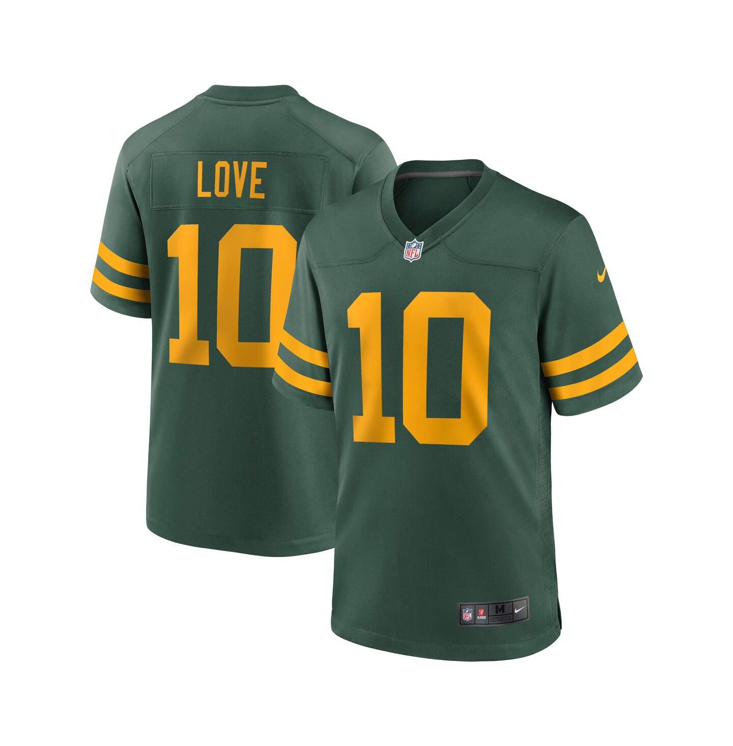 Мужское игровое джерси Nike Love Green Bay Packers Alternate, Green — фото 1