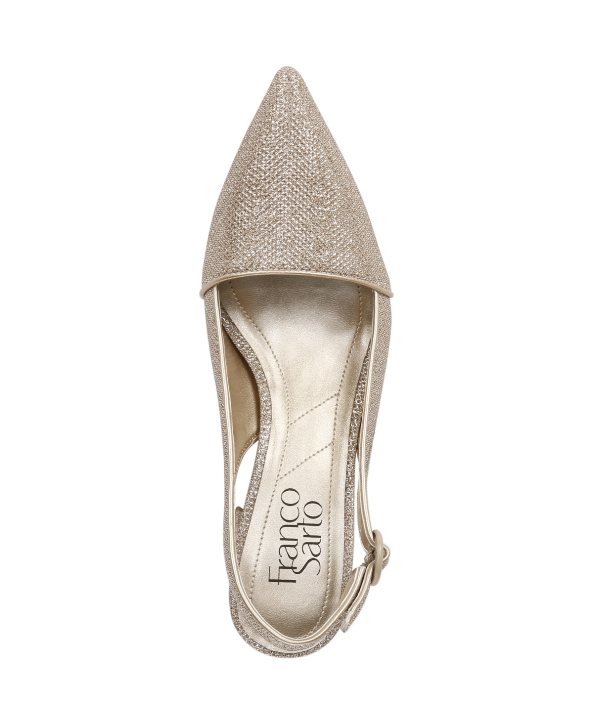 Franco Sarto Trista Slingback Pump In Platinum Fabric