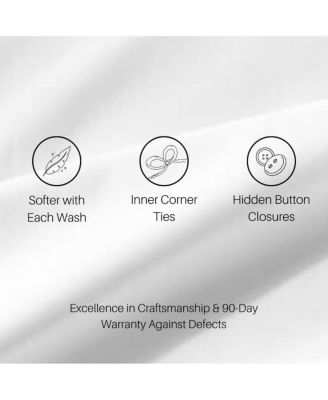 Pre-washed Linen 3-Pc. Duvet Cover Set, Full/Queen