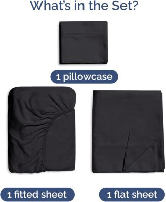 Rayon from Bamboo 4 Piece Deep Pocket Cooling Sheet Set - Twin