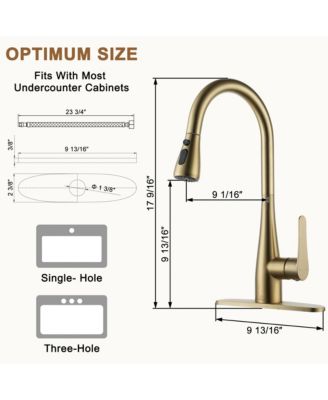 1.8 GPM Pull Down Kitchen Faucet with Deck Plate