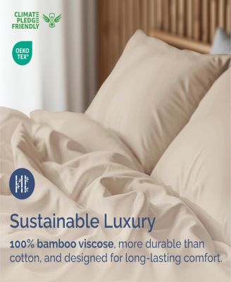 Rayon from Bamboo 4 Piece Deep Pocket Cooling Sheet Set - Full