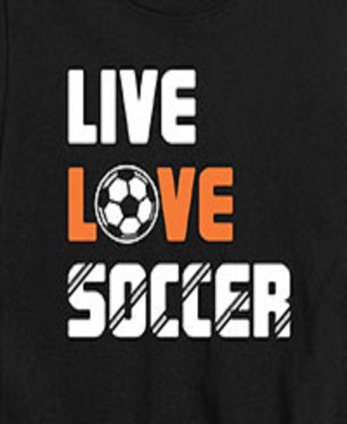 Hybrid Big Boys Live Love Soccer Graphic Tee In Black