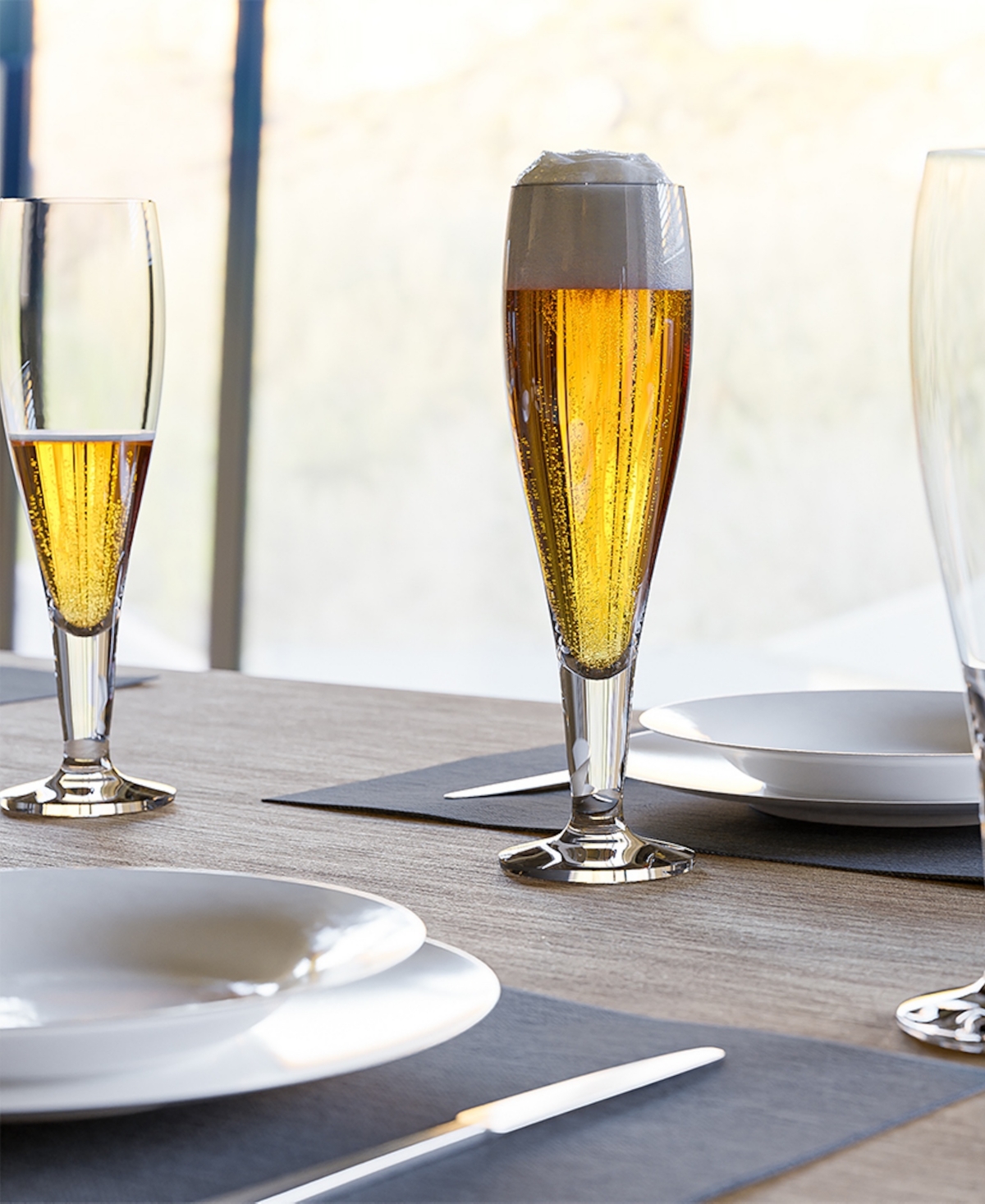 Stolzle Lausitz Milano Beer Glasses, Set Of 6 In Crystal