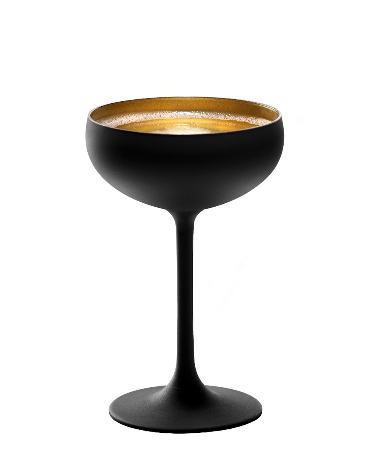 Stolzle Lausitz Olympia Saucer Glasses, Set Of 2 In Black With Gold