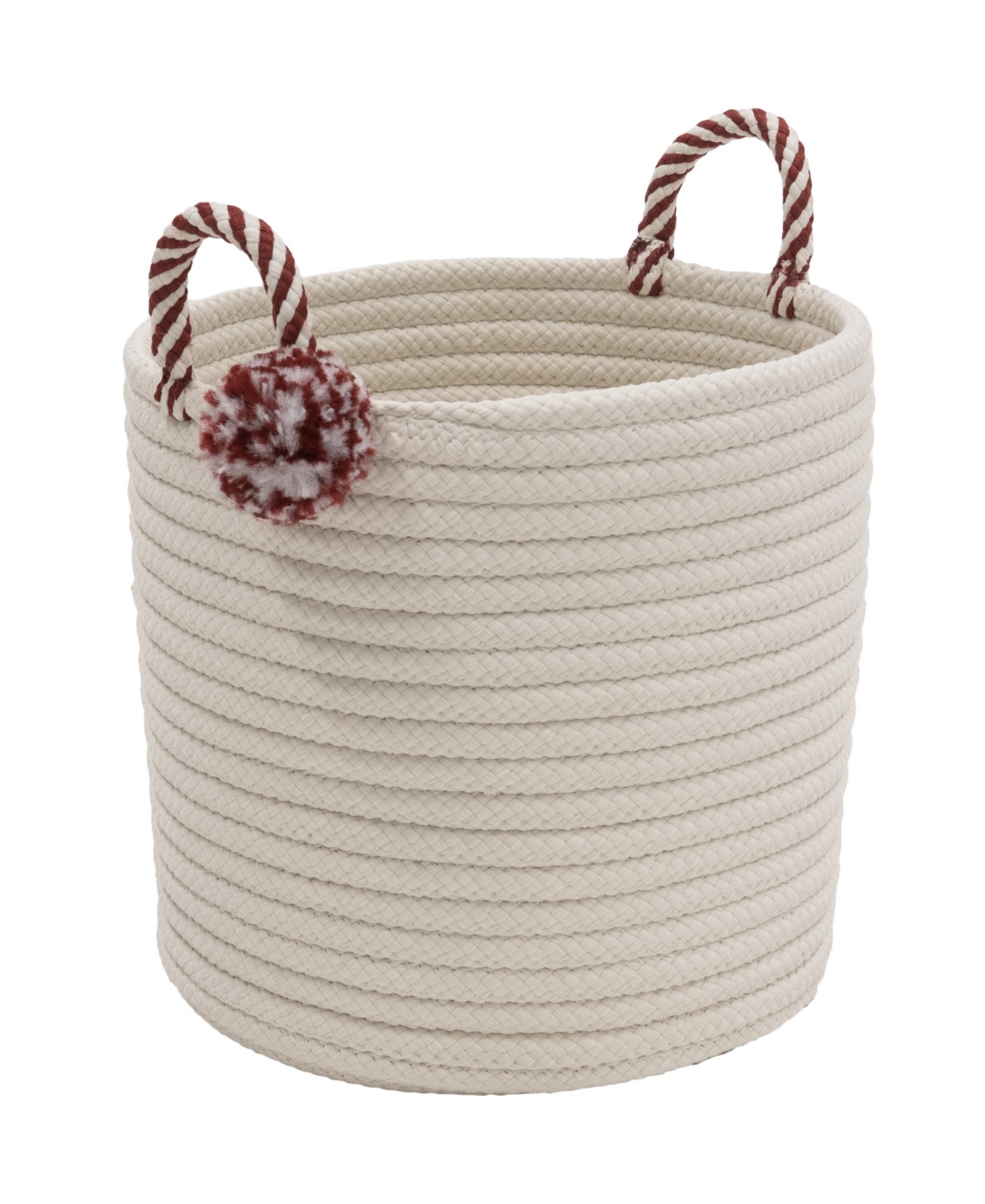 Candy Cane Basket - Red/Green