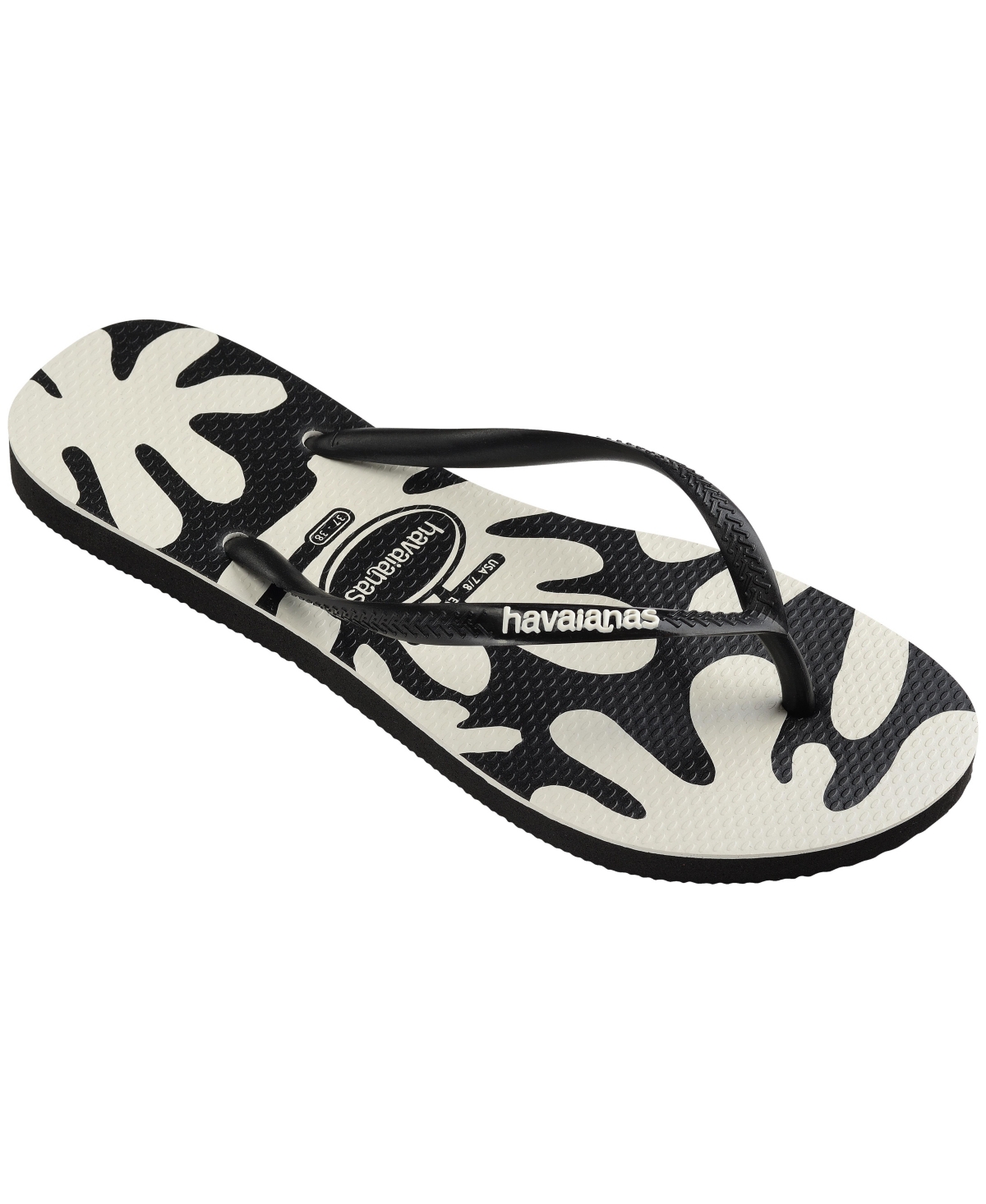 Women's Slim Coral Slip On Sandals - Black