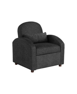 35.2" Polyester Toluca Convertible Chair