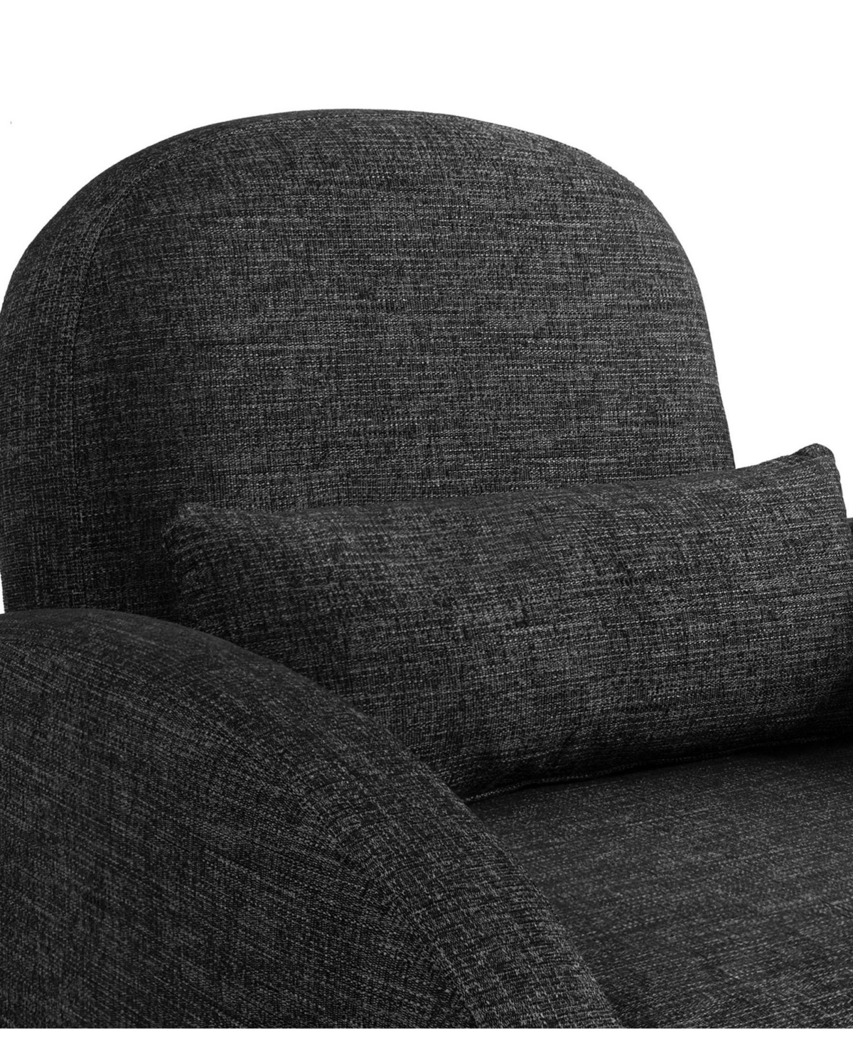 Serta 35.2" Polyester Toluca Convertible Chair In Black