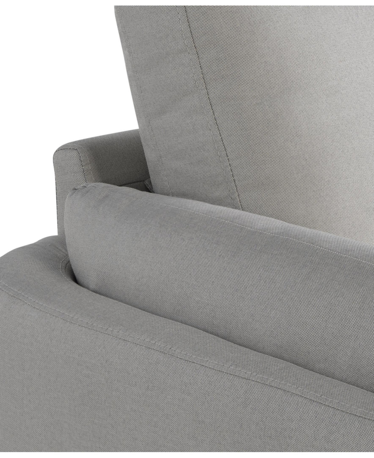 Studio Living 55.5" Polyester Berlin Loveseat In Smoke