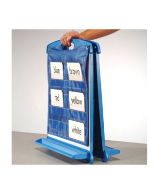 Tabletop Easel with Dry Erase Boards, Pocket Chart, and Storage Tubs