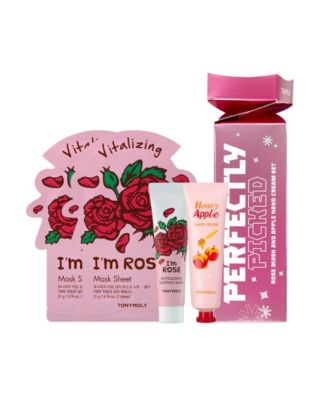 TONYMOLY - 4-Pc. Perfectly Picked Rose Mask & Apple Hand Cream Set