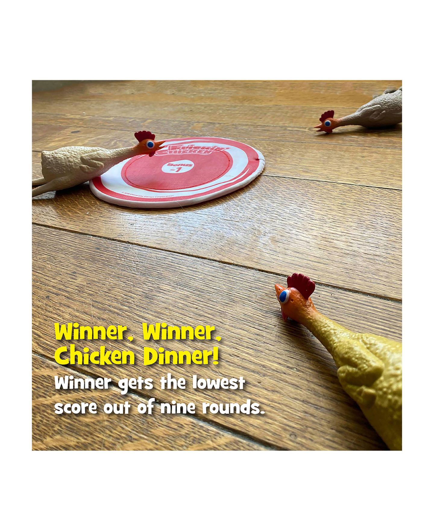 Детская настольная игра University Games Family Outdoor Flickin Chicken Board Game, от 6 лет — фото 7