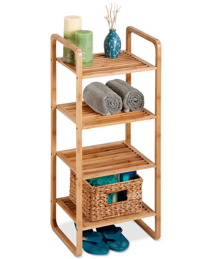 Honey Can Do HoneyCanDo 4Tier Bamboo Accessory Shelf Macy's