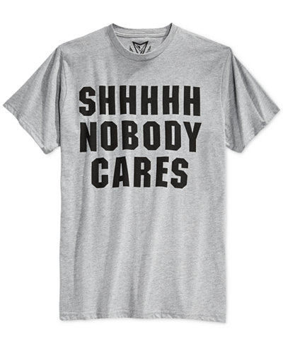 Univibe Men's SHHHHH Nobody Cares T-Shirt