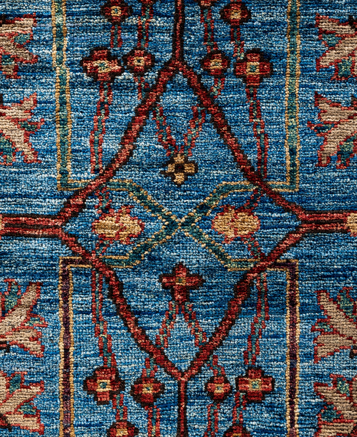 Adorn Hand Woven Rugs Serapi M1999 6'x8'9" Area Rug In Light Blue