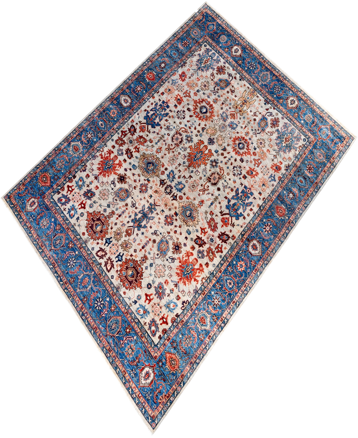 Adorn Hand Woven Rugs Serapi M1999 8'9"x11'9" Area Rug In Beige
