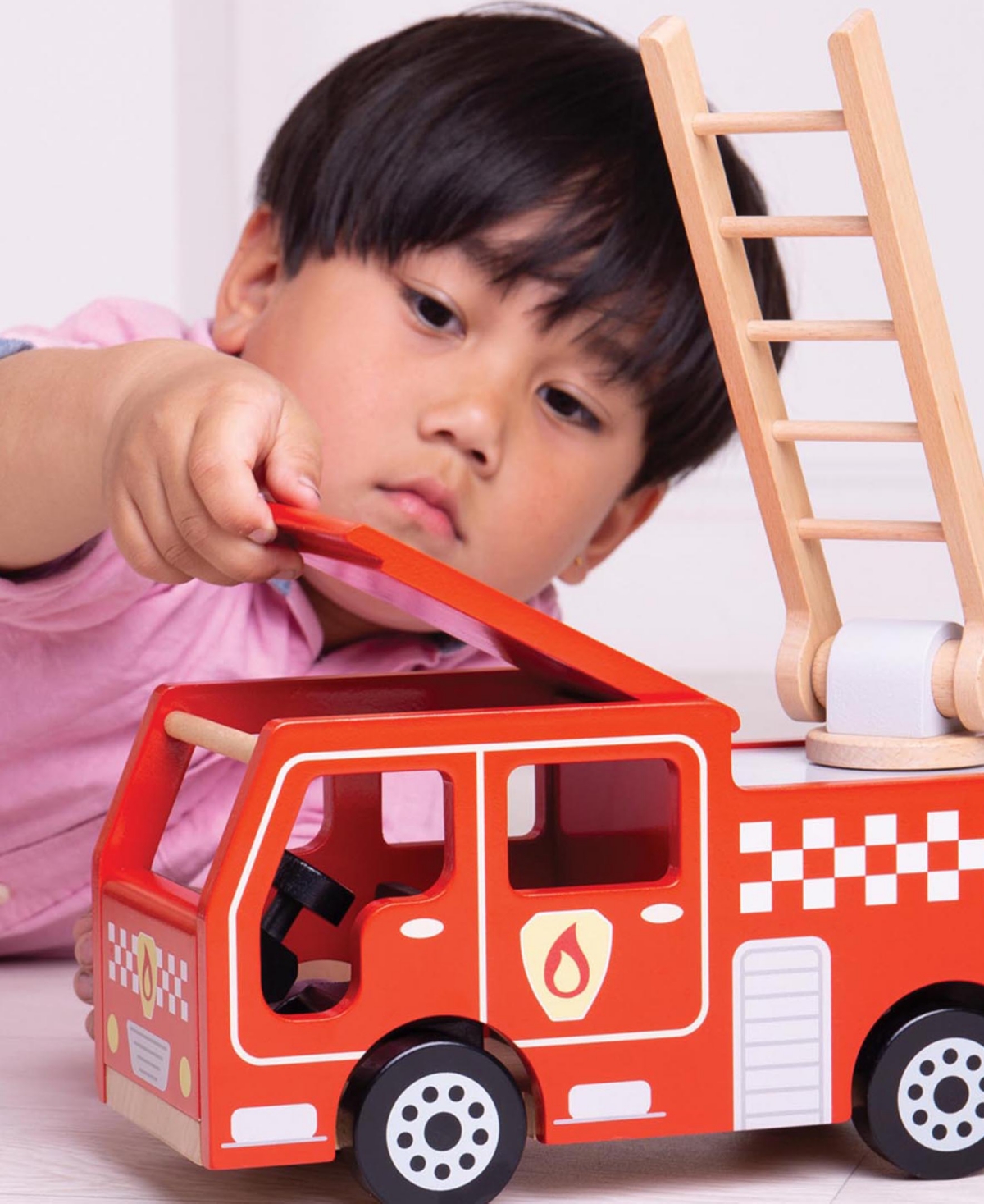 Bigjigs Toys City Fire Engine In Multi