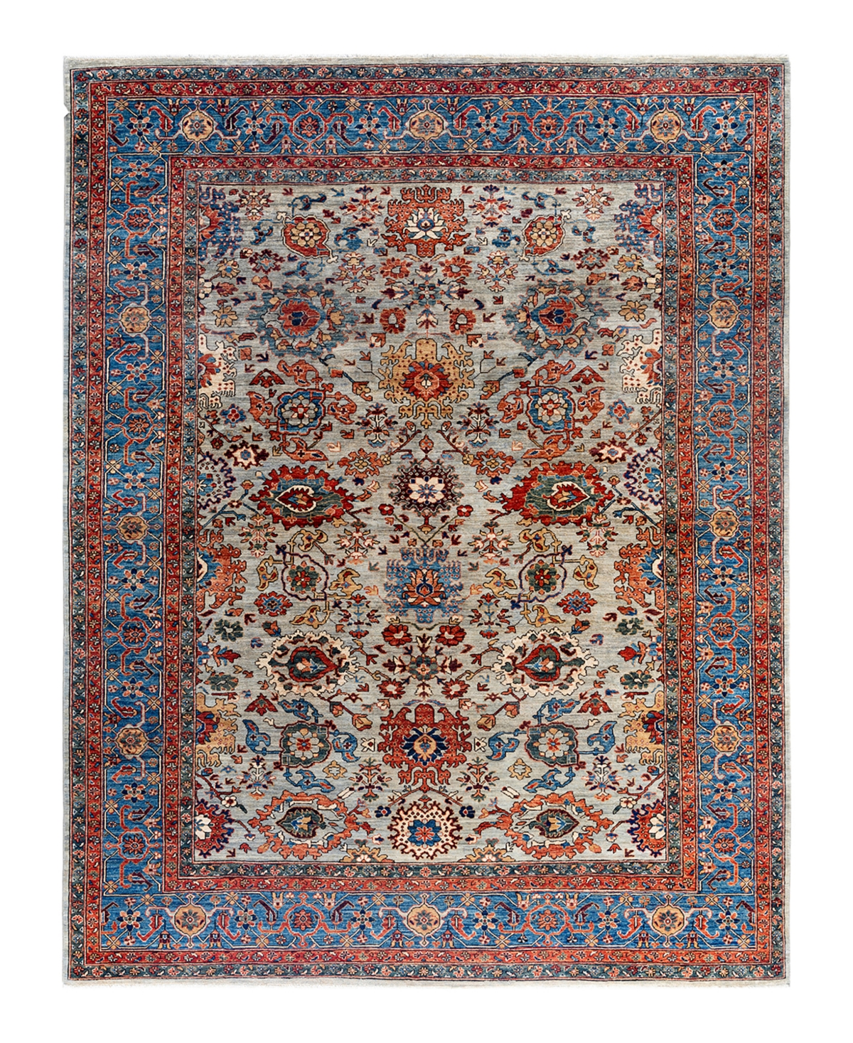 Adorn Hand Woven Rugs Serapi M1999 9'x11'8" Area Rug In Gray