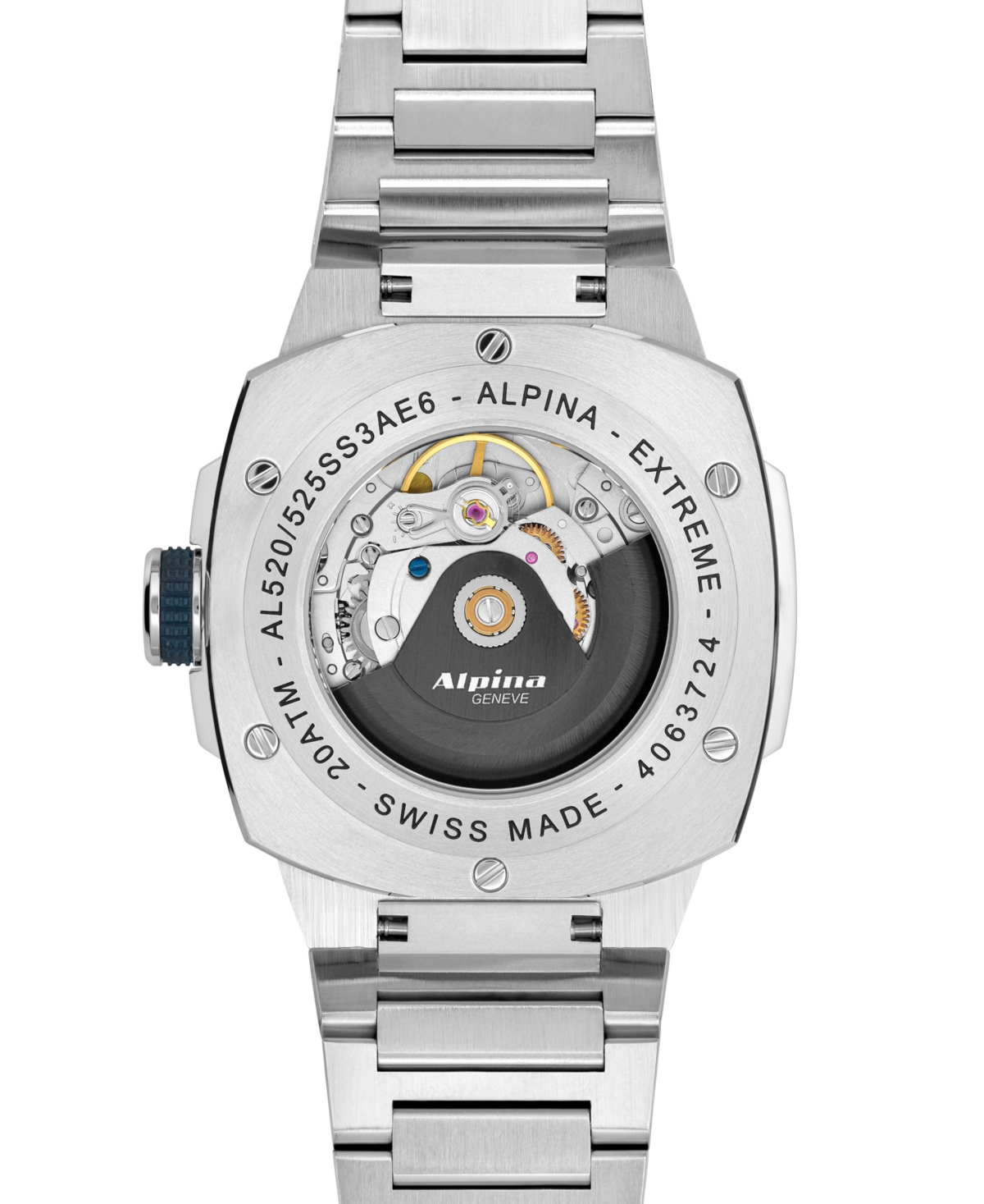 Shop Alpina Men's Swiss Automatic Alpiner Extreme Stainless Steel Bracelet Watch 39mm In Silver-tone