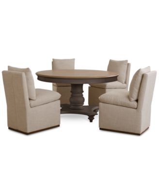 5 Pc. Set (Mandeville Round Dining Table & 4 Kenity II Side Chairs), Created for Macy's