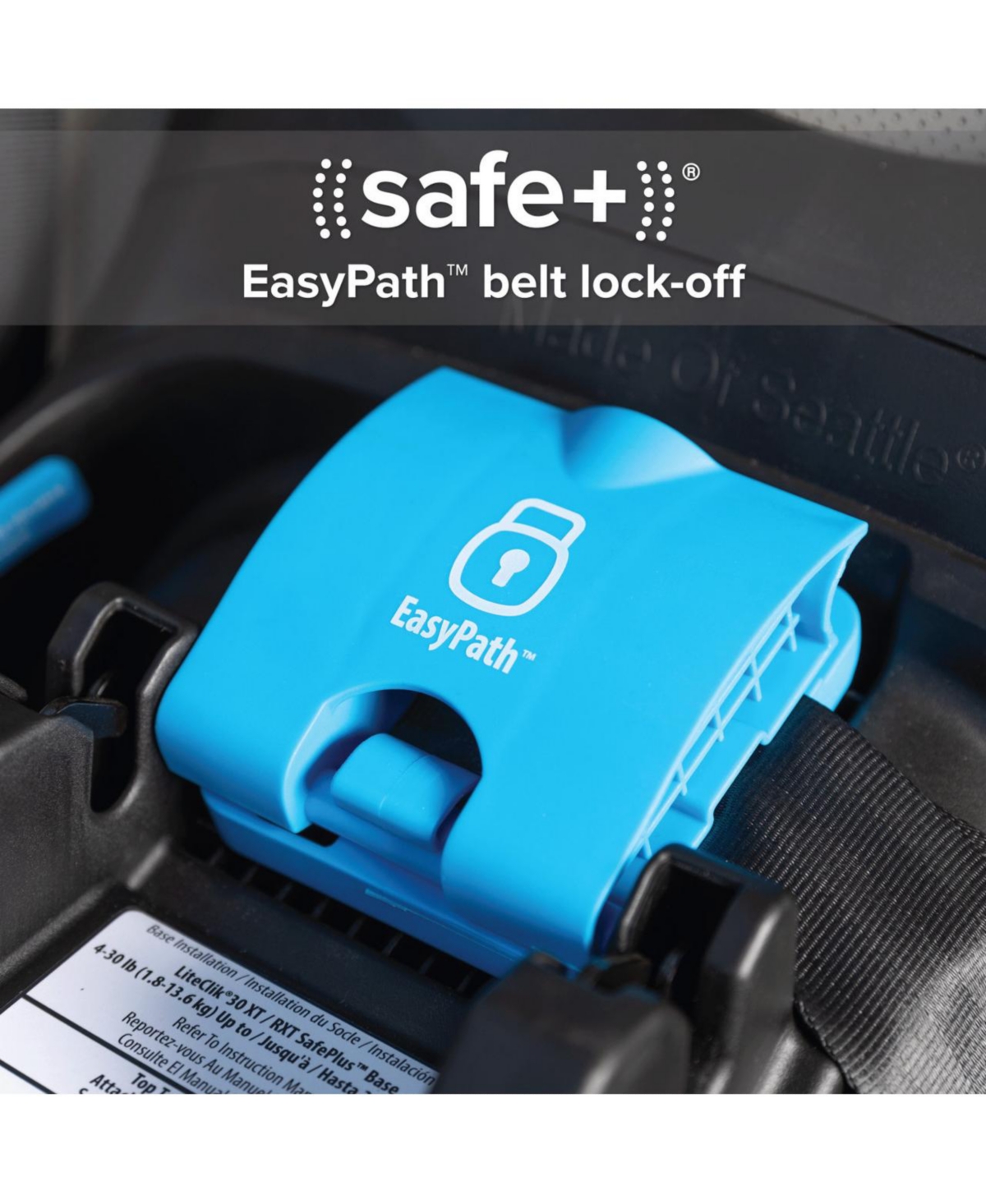 Diono LiteClik30 Rxt SafePlus Infant Car Seat and Base, Pink Cotton Candy, Latch