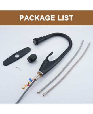 1.8 GPM Pull Down Kitchen Faucet with Deck Plate