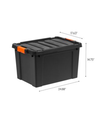 19 Gal. Plastic Storage Bins with Lids