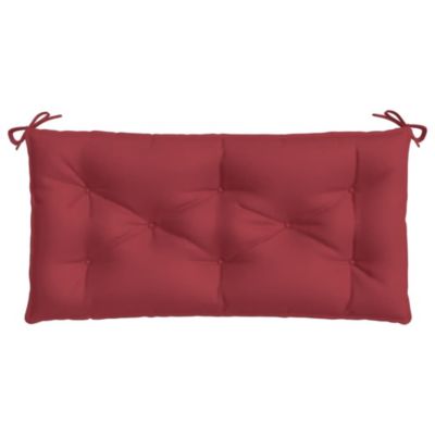 Garden Bench Cushion Wine red Oxford fabric (100% polyester)