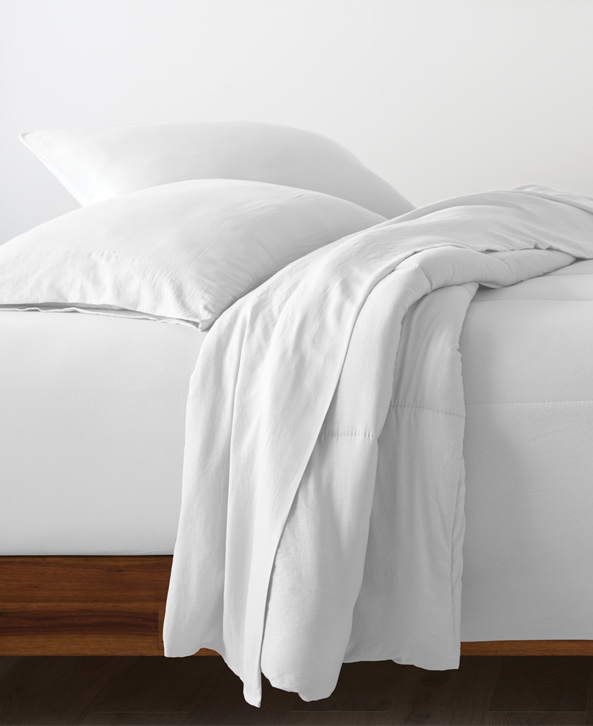 Ella Jayne Percale Cool And Crisp 300 Thread Count 100% Cotton Pillowcase Pair, Standard In White