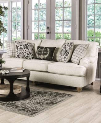 93" Stacy Pleated Arm Sofa